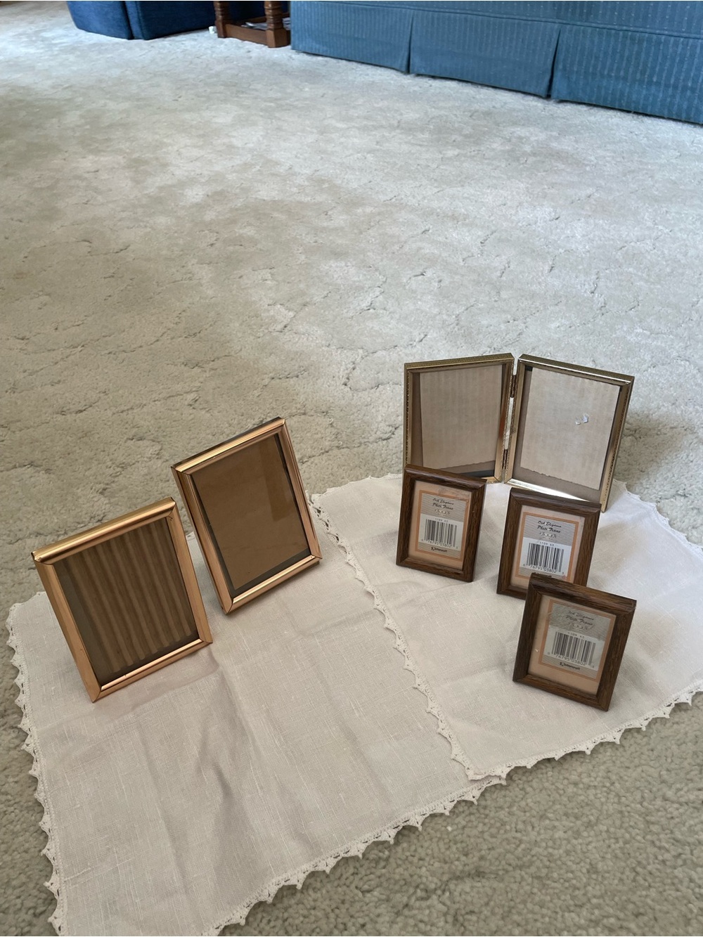 Assorted Gold and Brown Picture Frames - Mixed Set